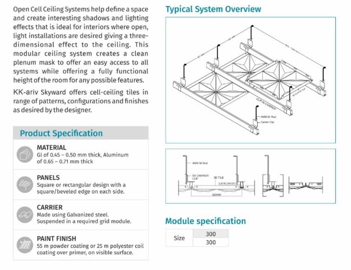 3D-CLIP-IN TILE Ceiling